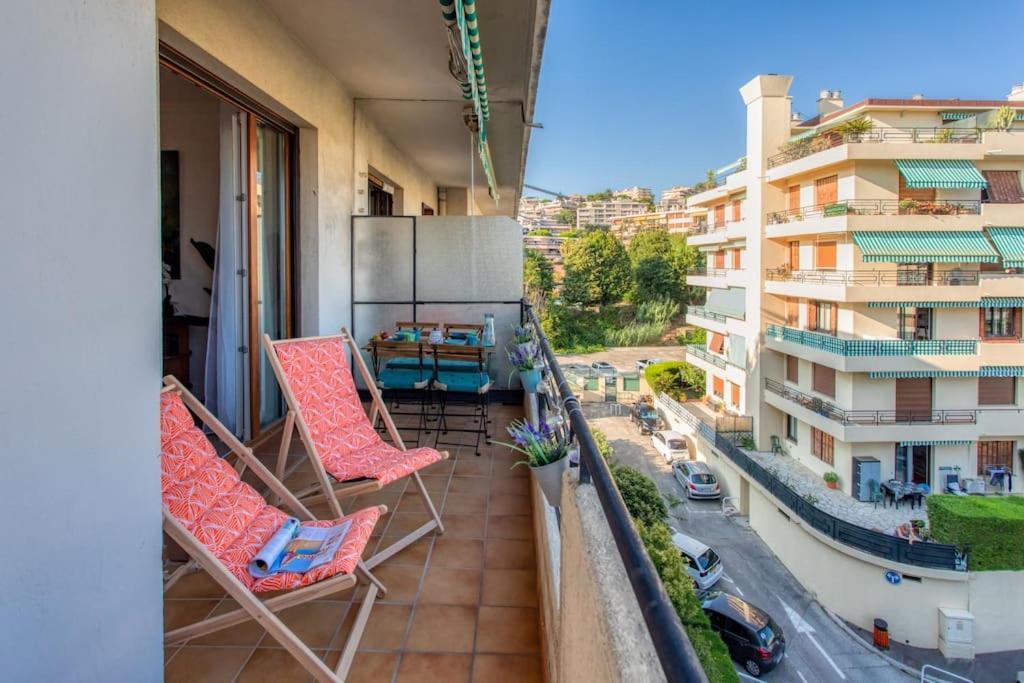 L45 Suite St Marguerite Sea View/ Balcon, Parking Wifi Nizza Exterior foto