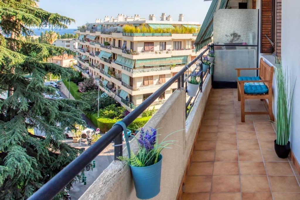 L45 Suite St Marguerite Sea View/ Balcon, Parking Wifi Nizza Exterior foto